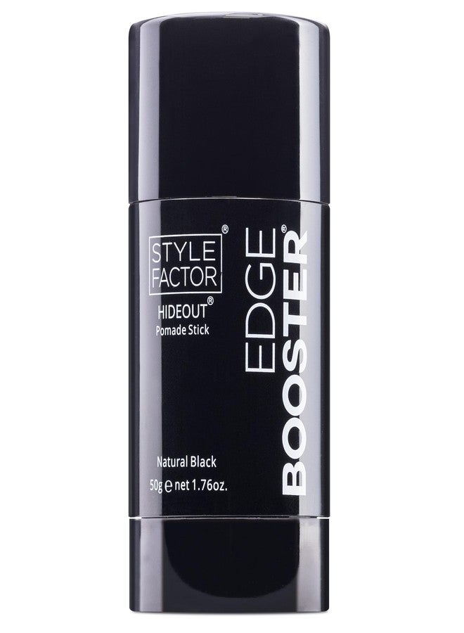 Style Factor EDGE BOOSTER Hideout Hair Pomade Stick | Strong Hold & Edge Concealer for Flyaways, Hair & Roots | Sleek Buns, Ponytails & Color Coverage | Black | 1.76oz - Image 1
